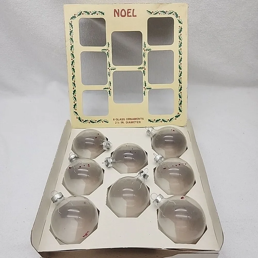 Ornament Christmas Noel Decorations Glass 2.25